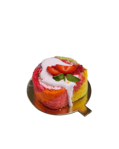 Vanilla Raspberry Swissroll